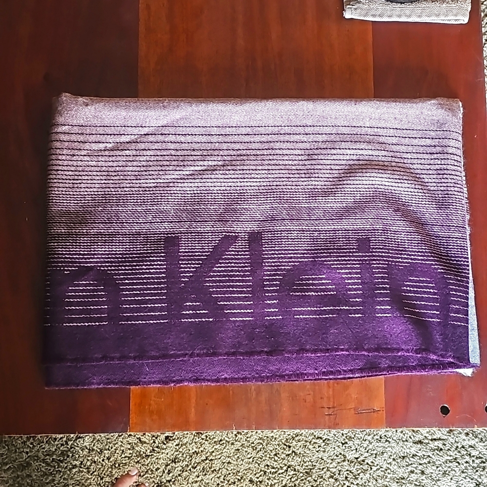 Calvin Klein pink/maroon fade scarf/wrap